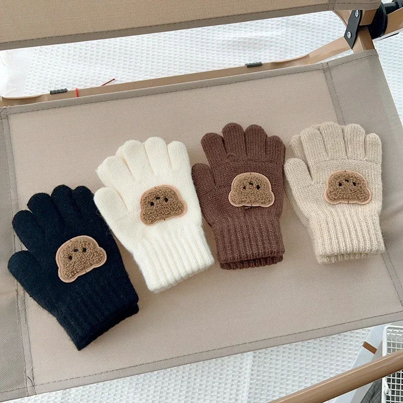 Teething Mitten Baby - 3-7세 아기 만화 곰 장갑 겨울