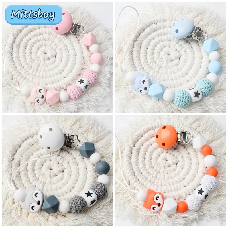 Baby Products Nipples - 아기 젖꼭지 클립, 실리콘 별 구슬,
