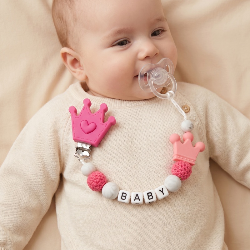 Baby Products Nipples - 맞춤형 아기 공갈젖꼭지 클립, 이름 각인