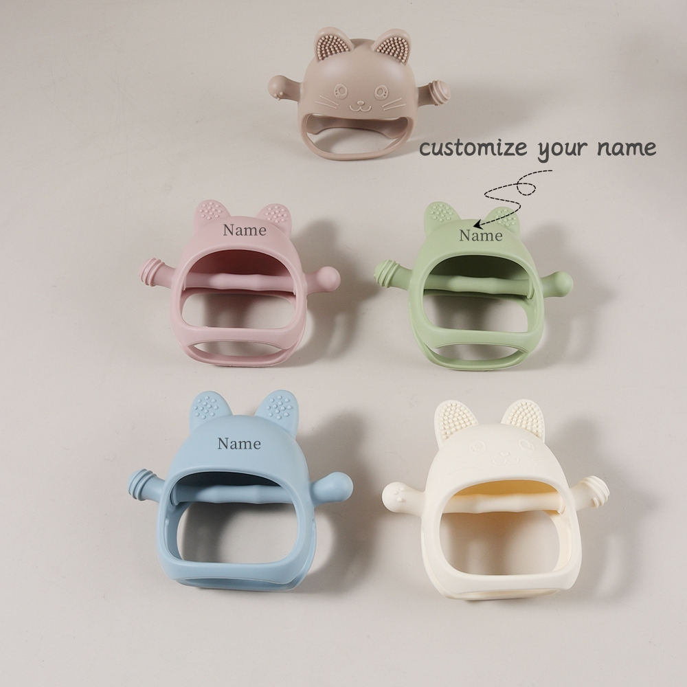 맞춤형 아기 치발기, 이름이 새겨진 실리콘 장갑, 귀여 - Teething Mitten Baby 리뷰 및 가격