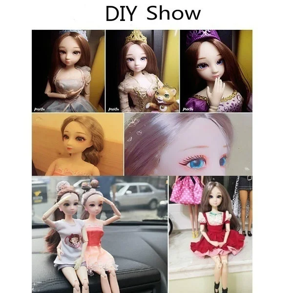 30cm 패션 아름다운 소녀 인형 3D 눈 공주 바비  - Baby Products Trending 리뷰 및 가격