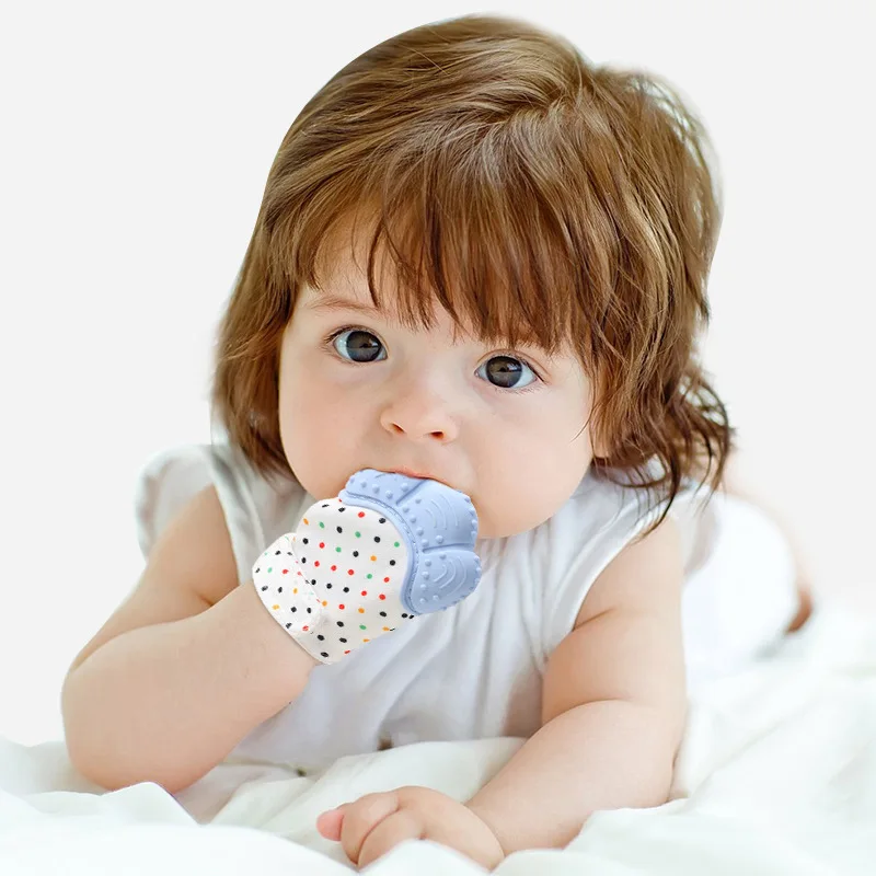 식품 등급 실리콘 장갑 아기 치발기 장갑, 먹는 손 씹 - Teething Mitten Baby 리뷰 및 가격