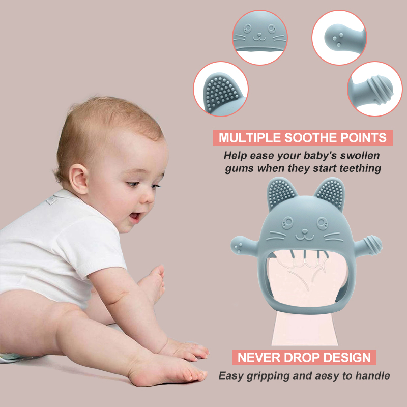 아기 젖니가 남 장갑 - 식품 등급 실리콘 장갑 씹는  - Teething Mitten Baby 리뷰 및 가격