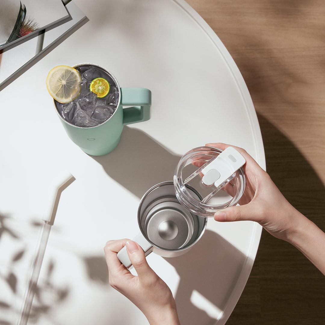 새로운 MIJIA 빨대컵 1L 대용량 316L 스테인리 - Xiaomi Baby Products 리뷰 및 가격