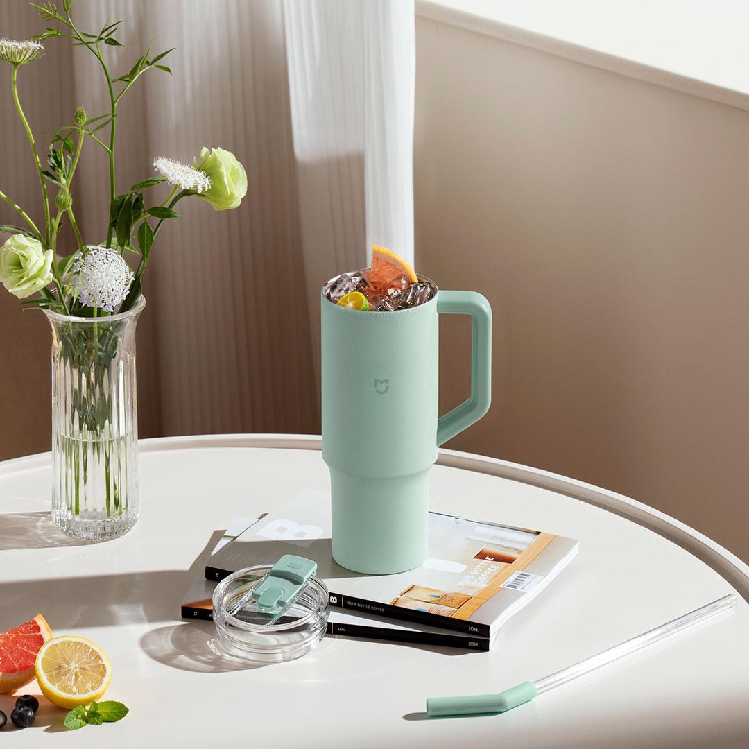 새로운 MIJIA 빨대컵 1L 대용량 316L 스테인리 - Xiaomi Baby Products 리뷰 및 가격