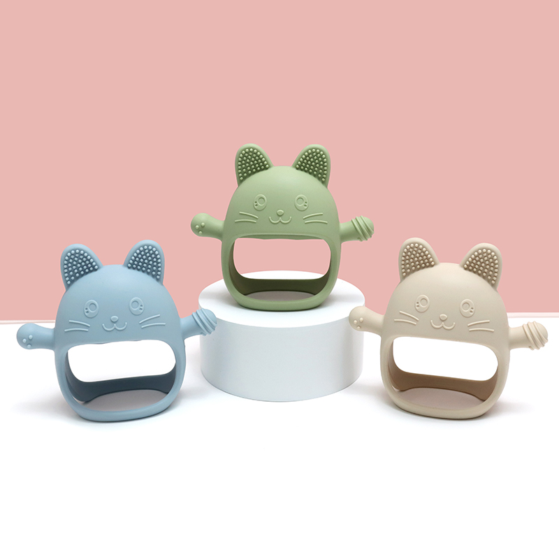 식품 학년 아기 실리콘 장갑 Teether 콩 젖꼭지  - Teething Mitten Baby 리뷰 및 가격