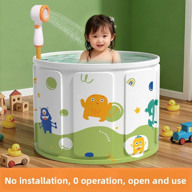 새로운 접이식 직사각형 욕조 전신 욕조 휴대용 적층 가 - Baby Bath Tub Foldable 리뷰 및 가격