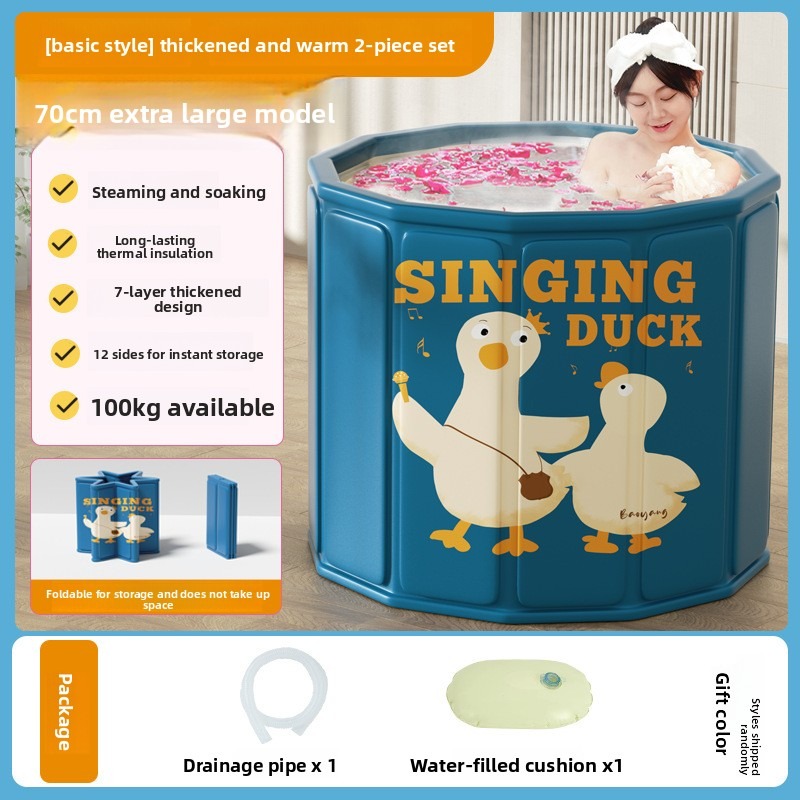 새로운 접이식 직사각형 욕조 전신 욕조 휴대용 적층 가 - Baby Bath Tub Foldable 리뷰 및 가격