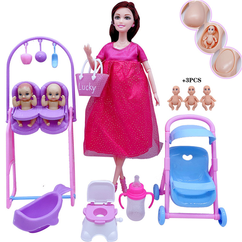 최신 수제 인형 액세서리 아기 인형 임신 한 엄마 레이 - Baby Products Trending 리뷰 및 가격