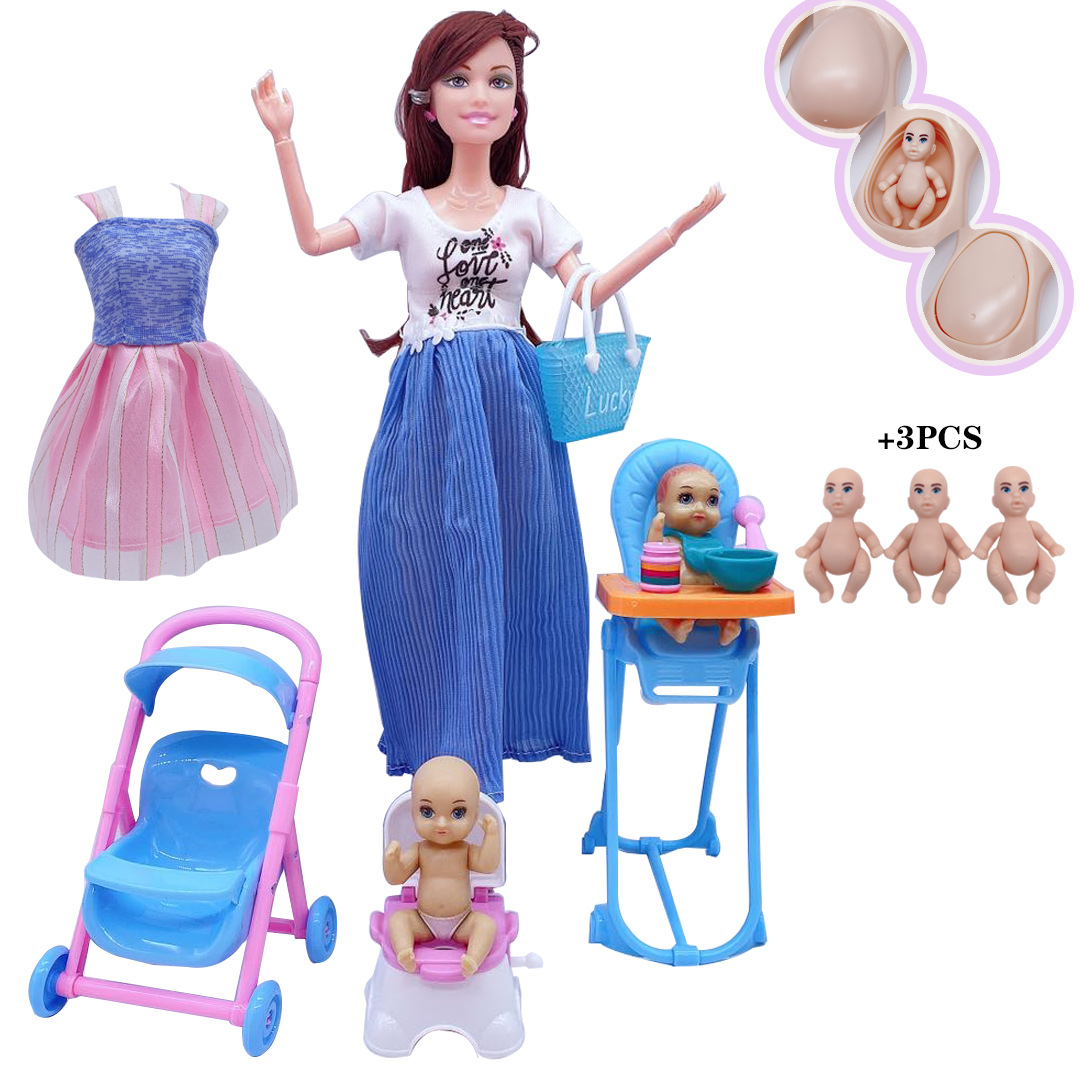 최신 수제 인형 액세서리 아기 인형 임신 한 엄마 레이 - Baby Products Trending 리뷰 및 가격