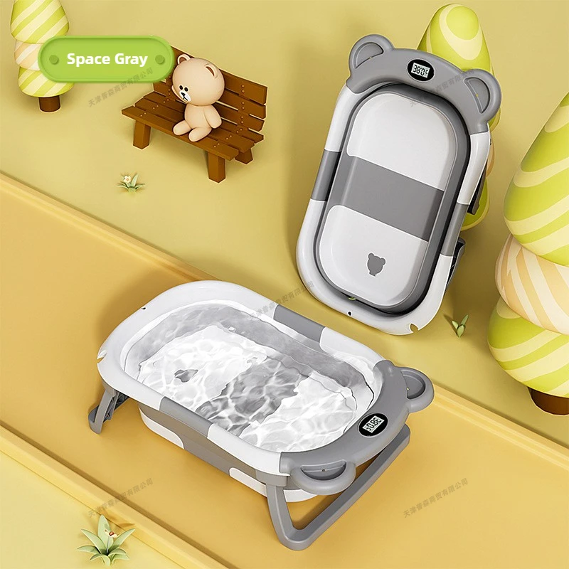접이식 아기 욕조 지능형 온도 표시 신생아 욕조 곰돌이 - Baby Bath Tub Foldable 리뷰 및 가격